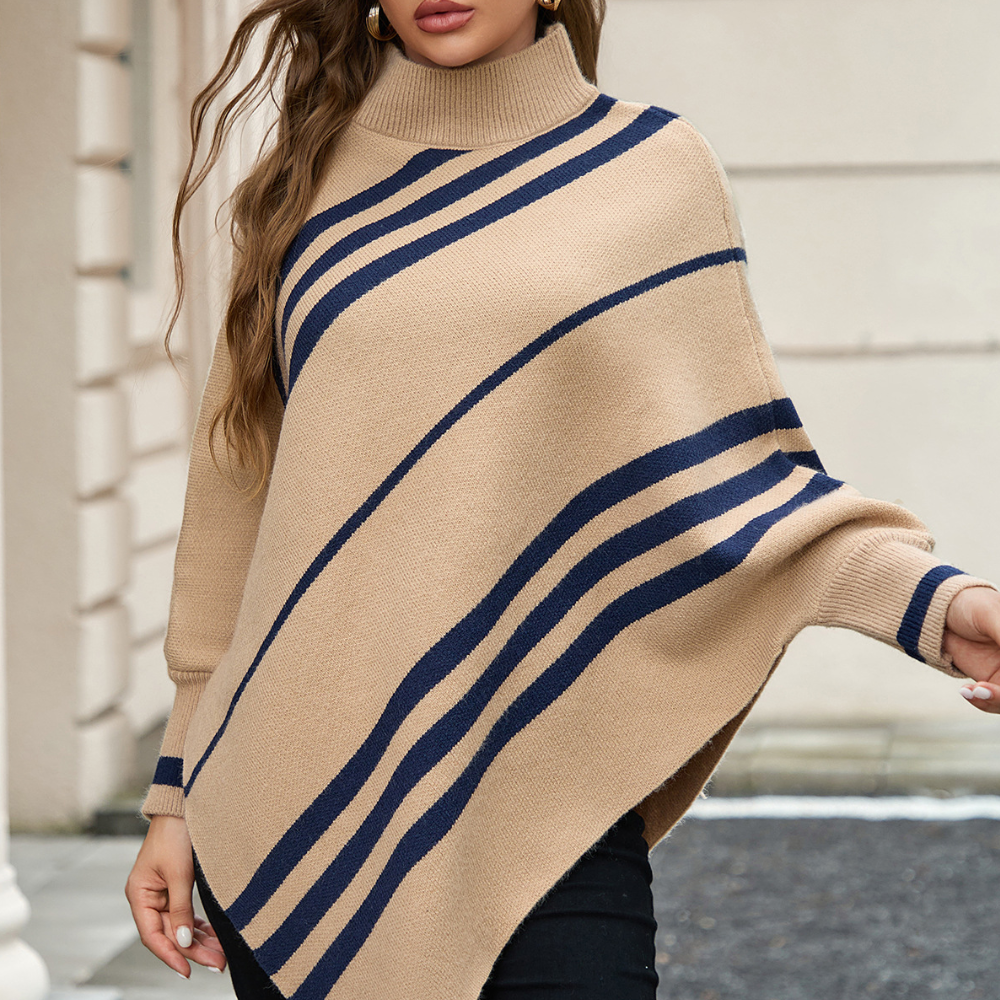 Pull à Capuchon Strié pour Femme - PanierRoyale