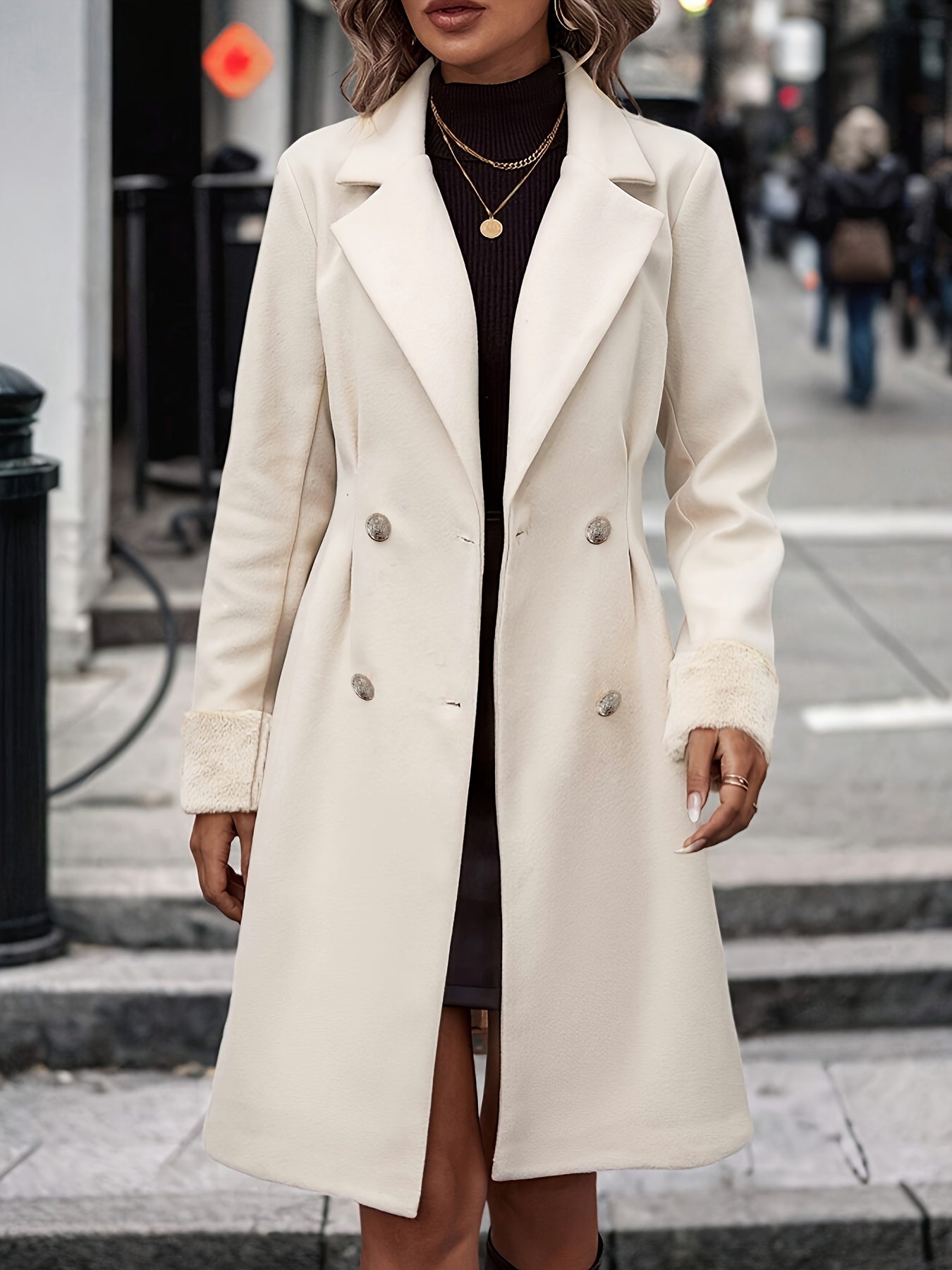 Manteau Femme Classique Tailleur Boutons