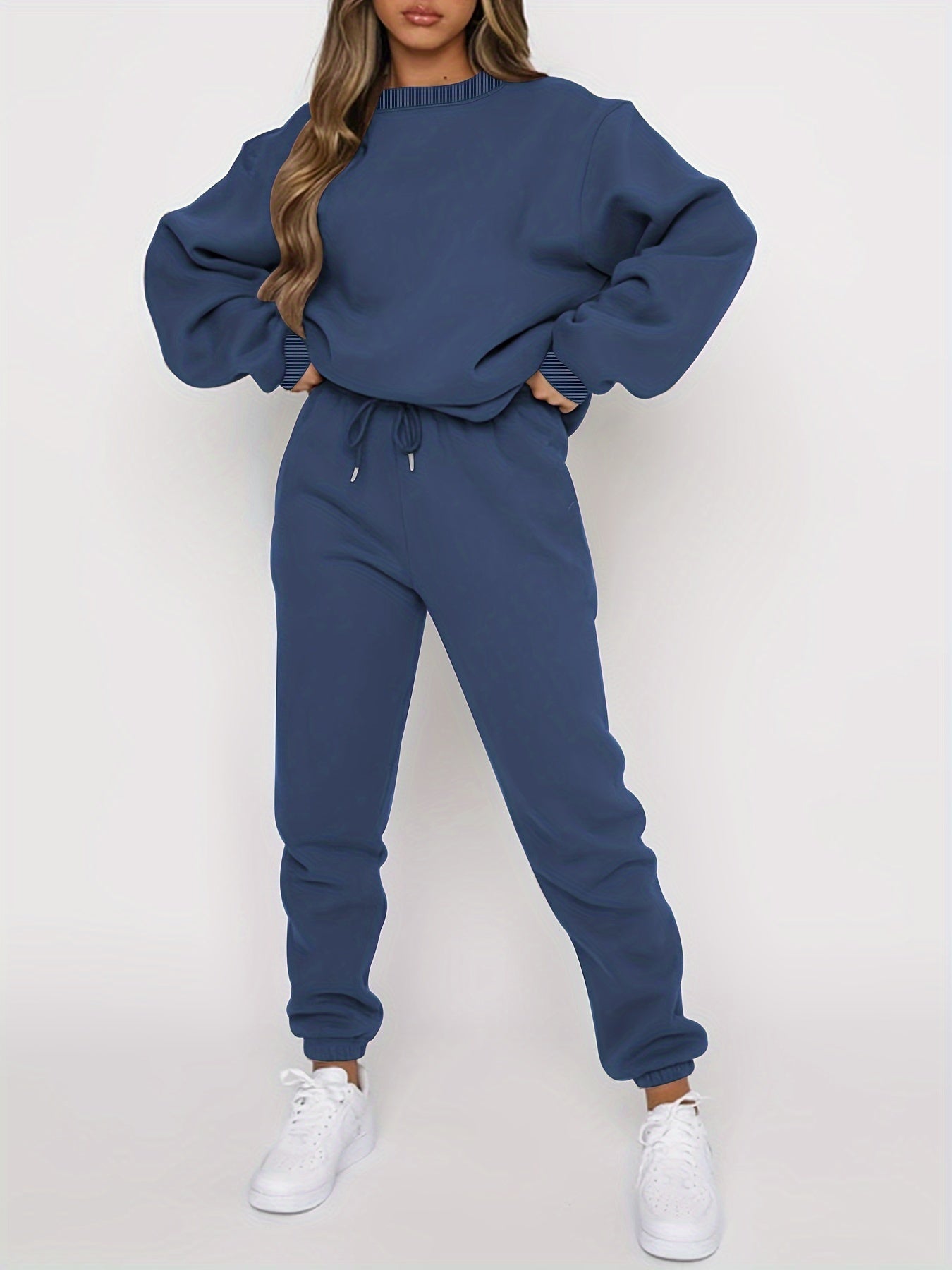 Sweat Capuche Femme Brun Clair Décontracté