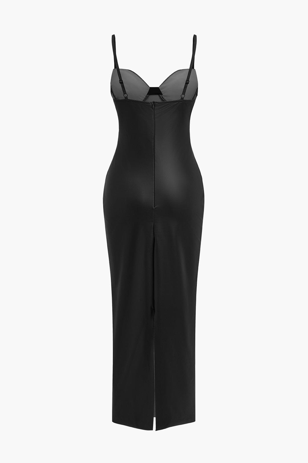 Robe en Cuir Longue Élégante et Séxy