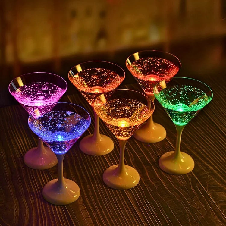 Verres à Vin Éclairés Design LED Colorés