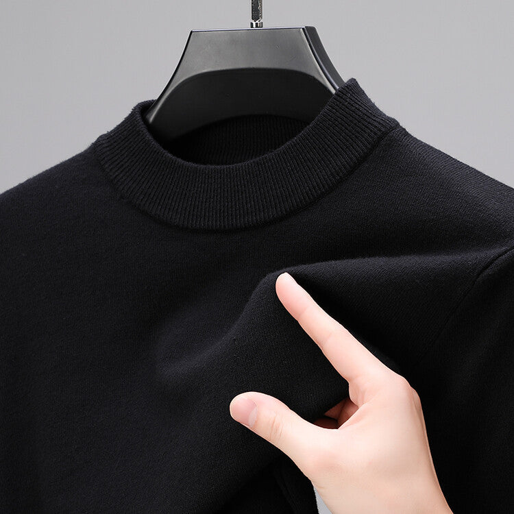 Pull Homme en Laine Brun Classique et Élégant