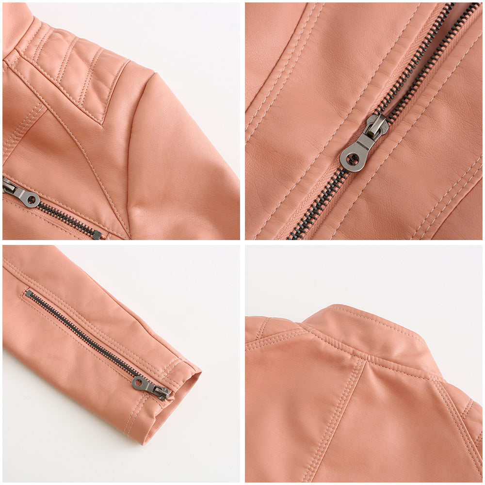 Blouson Cuir Femme Élégant et Confortable