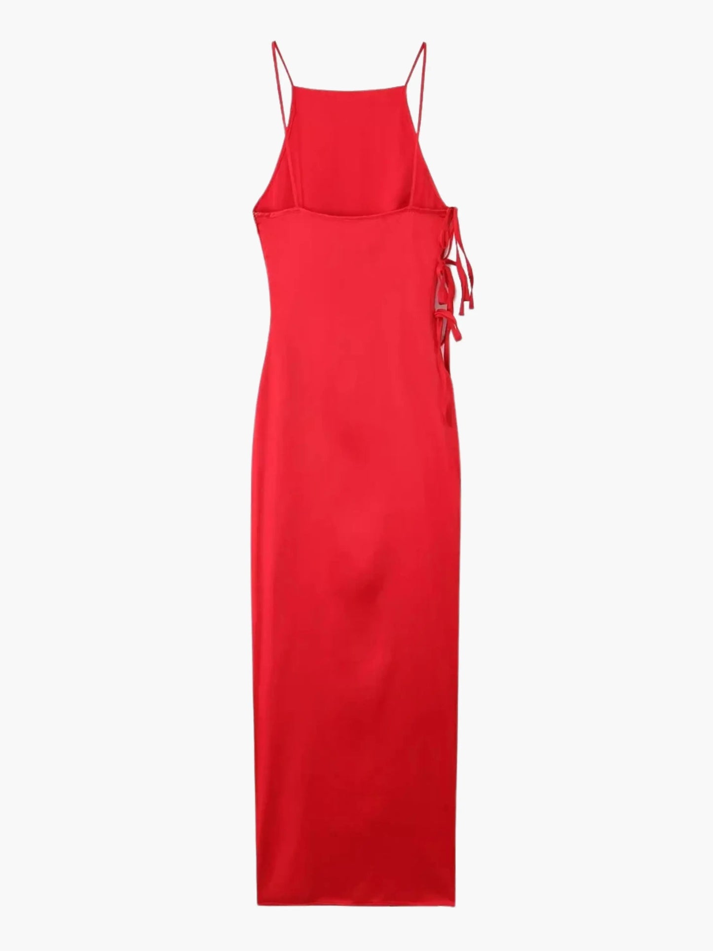 Robe longue femme élégante à lacets