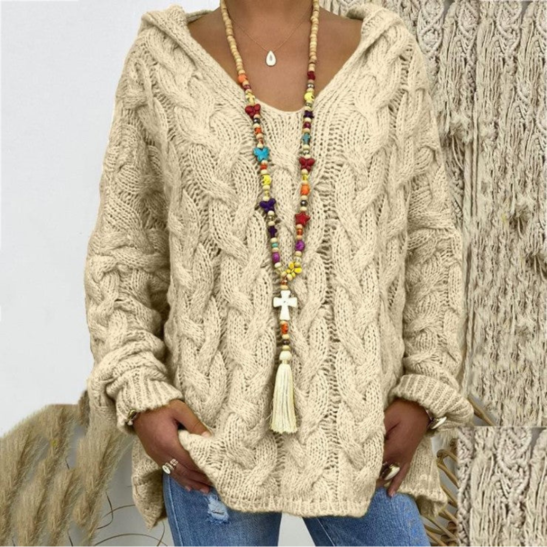 Pull Femme Long Manches Doux et Élégant