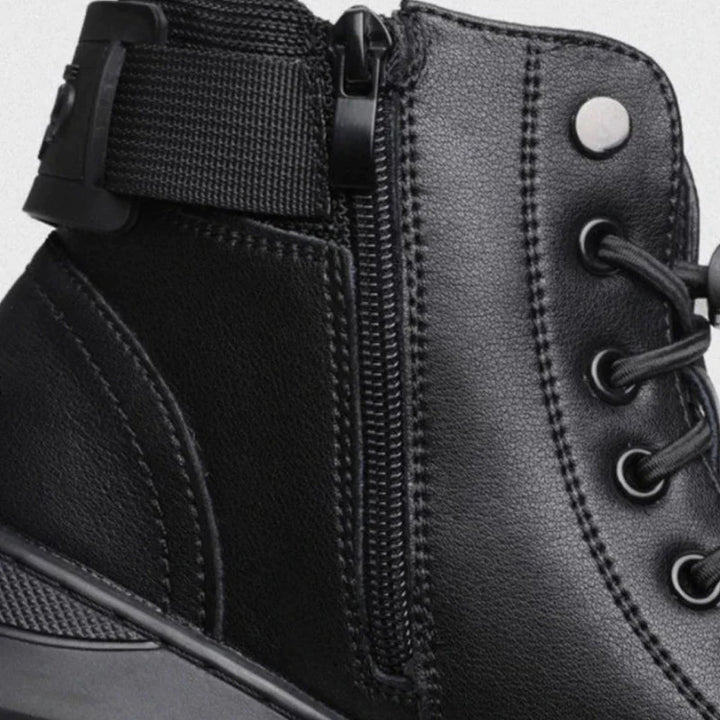 Bottes en Cuir Noir Homme Élégantes