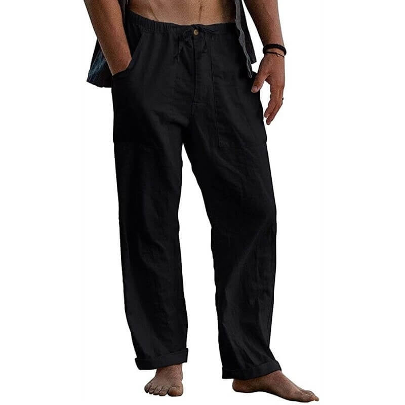 Pantalon de sport larges et confortables avec poches latérales
