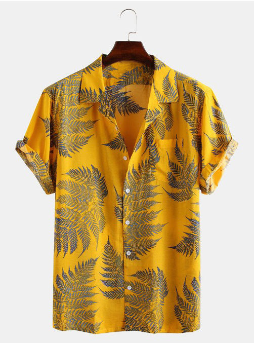 Chemise Homme Décontractée Imprimée Floral