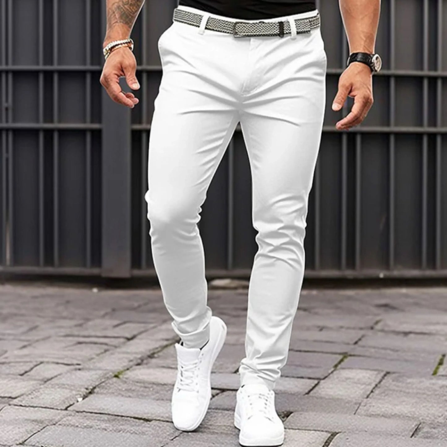 Pantalon Homme Détente Élégant Slim Fit