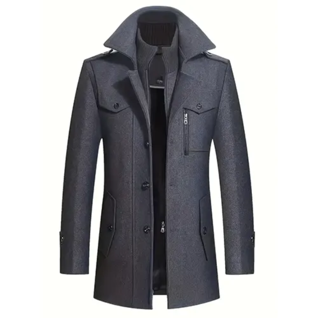 Manteau Homme Long et Élégant pour Hiver