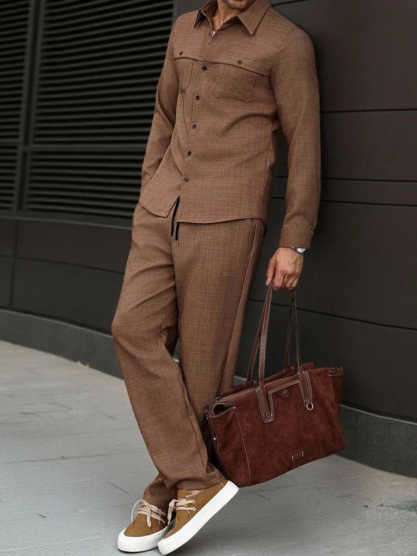 Costume Homme Élégant 2 Pièces Manches Longues - PanierRoyale