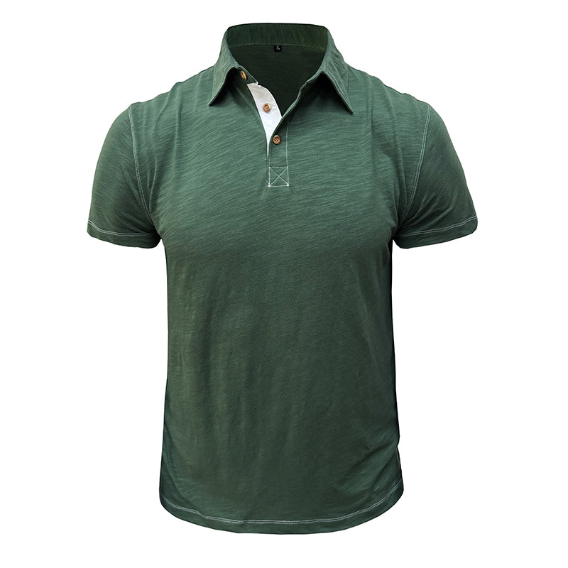 Polo Homme Marine Manches Courtes Décontracté