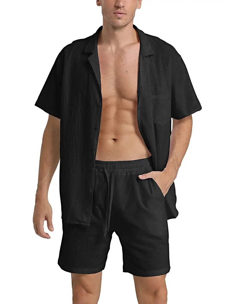 Costume Homme Lin Coton Respirant et Élégant