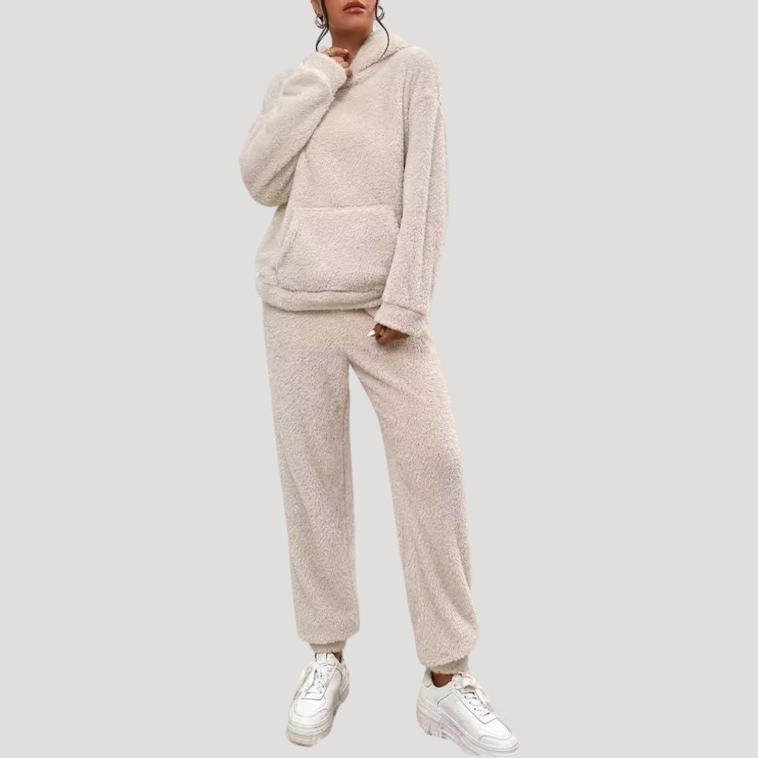 Ensemble Loungewear Femelle Printemps Confortable Capuche