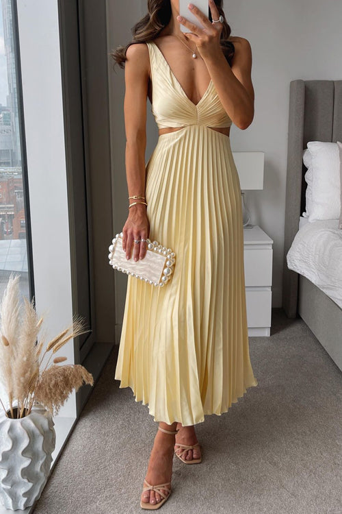 Variant image for Rumi™ – Robe de Soirée Longue Chic en Satin Plissé pour Femmes-1