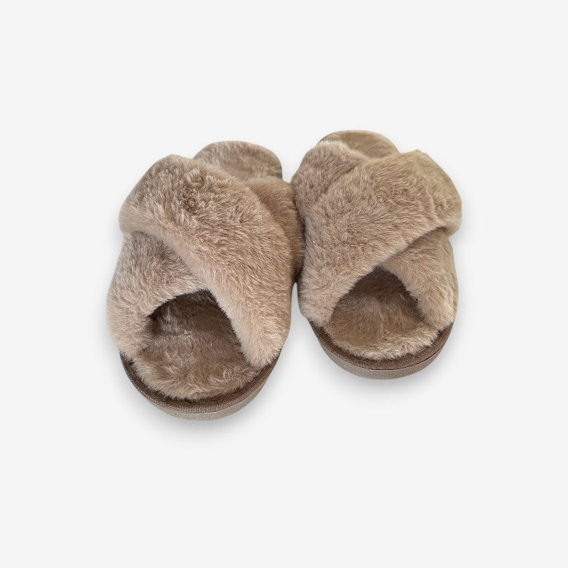 Chaussons Mules à Talons Plats Confortables