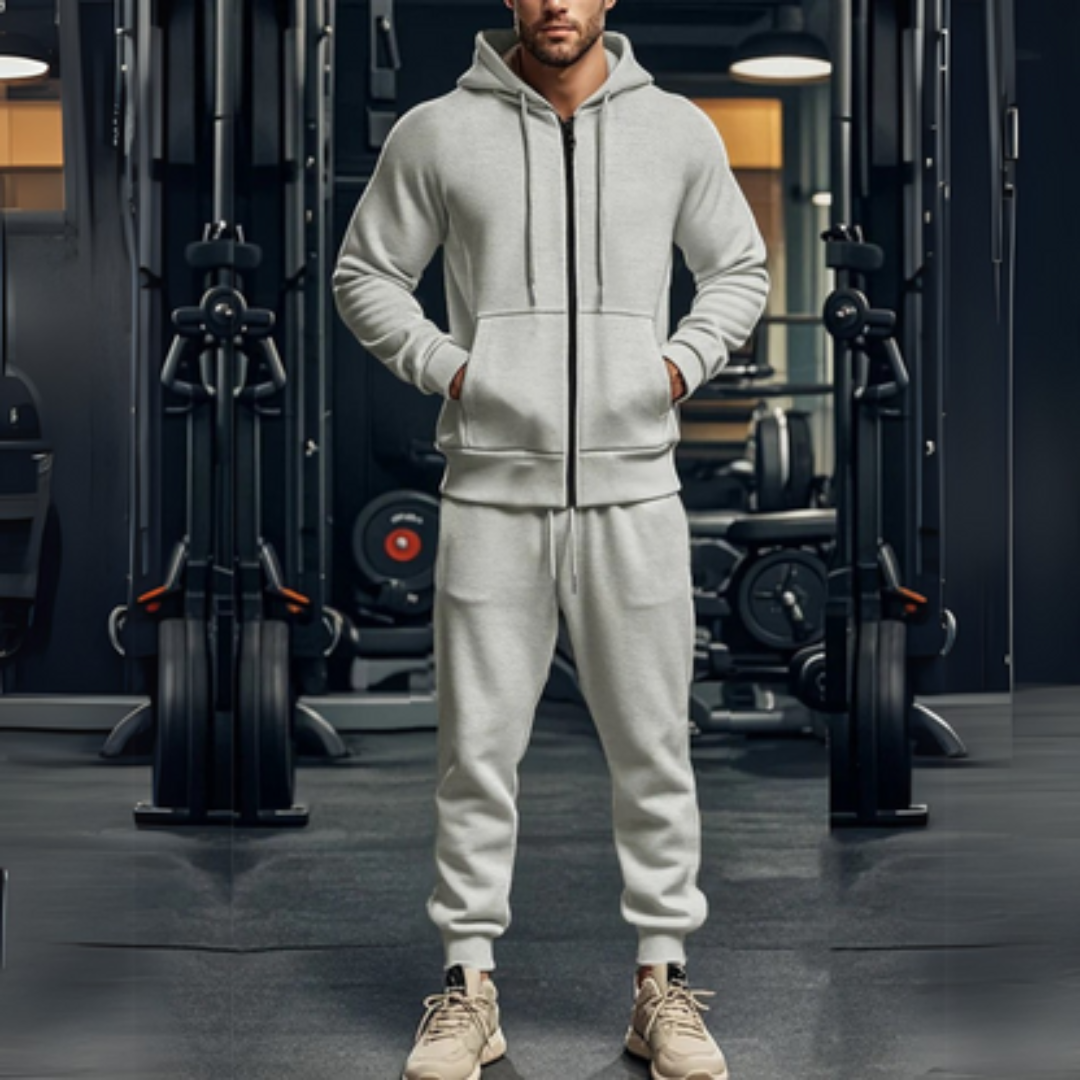 Survêtement 2 Pièces Décontracté - Sweat à Capuche et Jogging Confortable