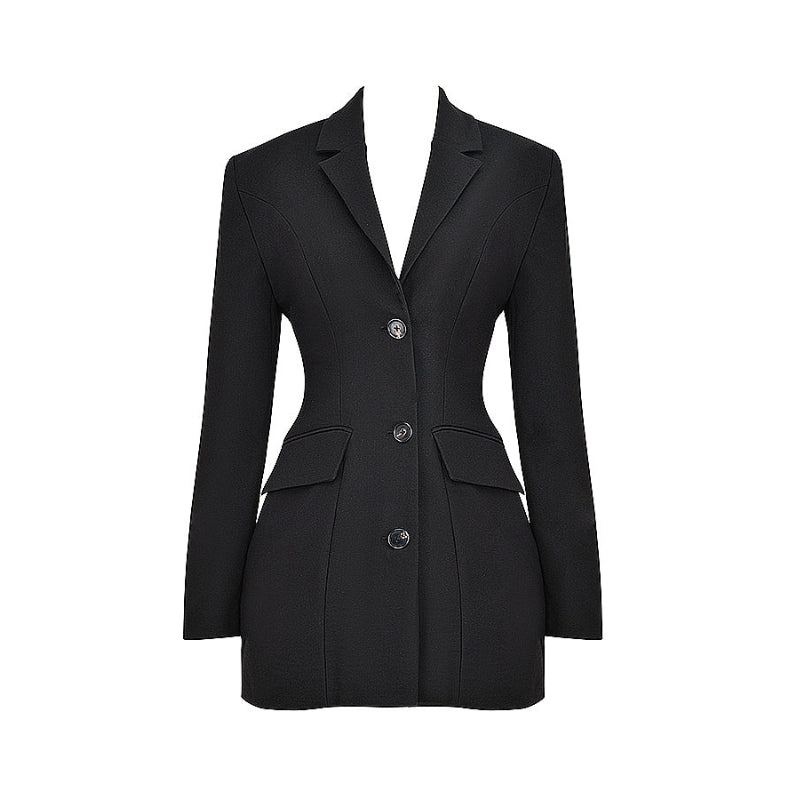 Blazer Homme Manches Longues Col en V Élégant - PanierRoyale
