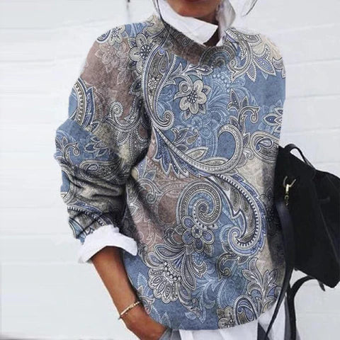 Pull Cachemire Élégant Marine et Beige pour Femme - PanierRoyale