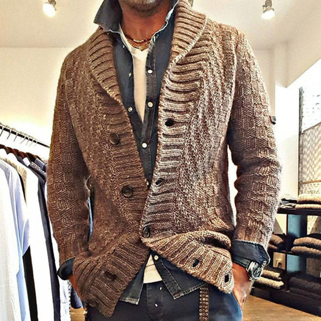 Cardigan Homme Hiver Chaud et Élégant Zippé - PanierRoyale
