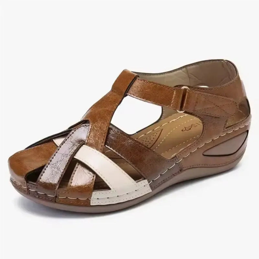 Sandales Plates Élégantes à Fermeture Réglable pour Femme