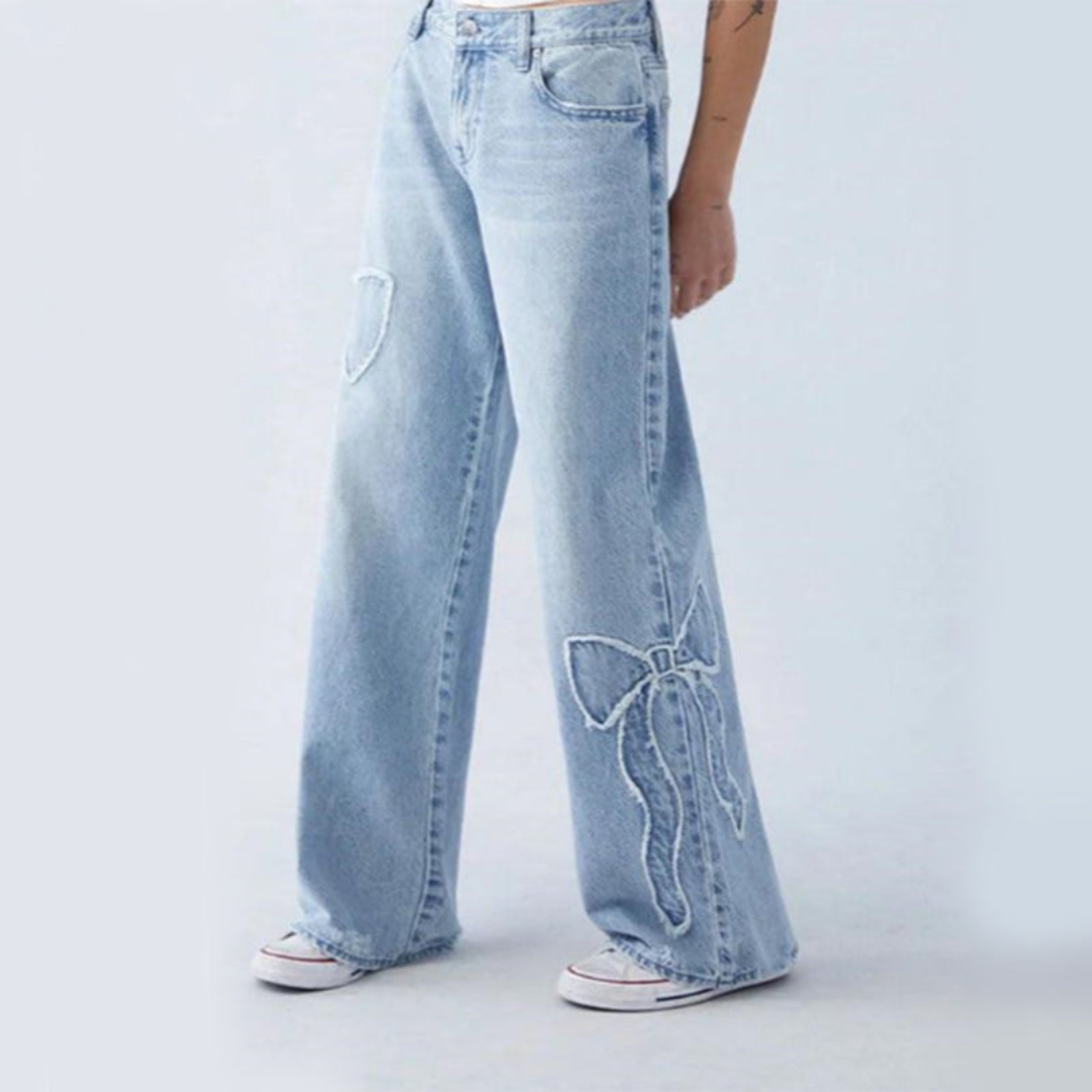 Jean Femme Longue Coupe Élégante - PanierRoyale