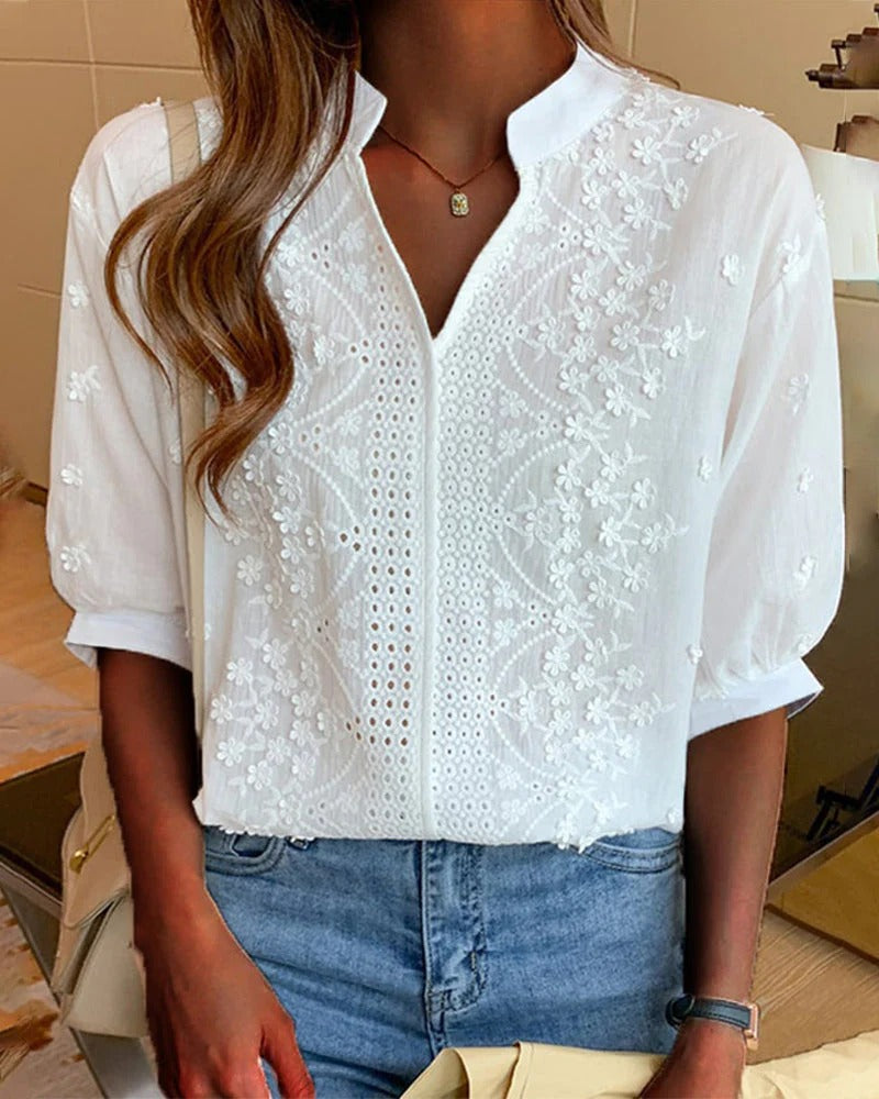 Blouse Femme Chic à Manches Bouffantes - PanierRoyale
