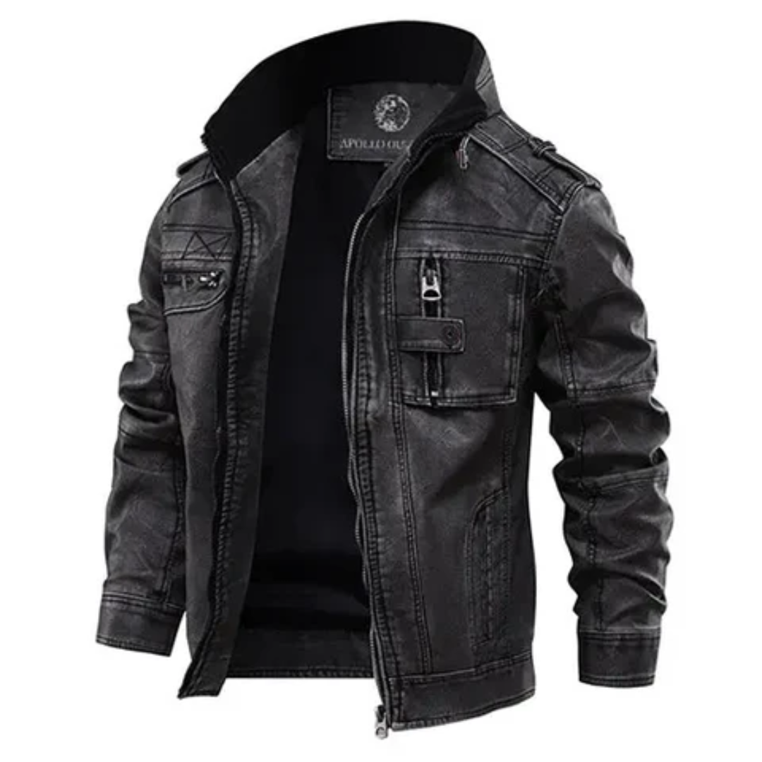 Veste Motard Hiver pour Homme avec Manches Longues - PanierRoyale