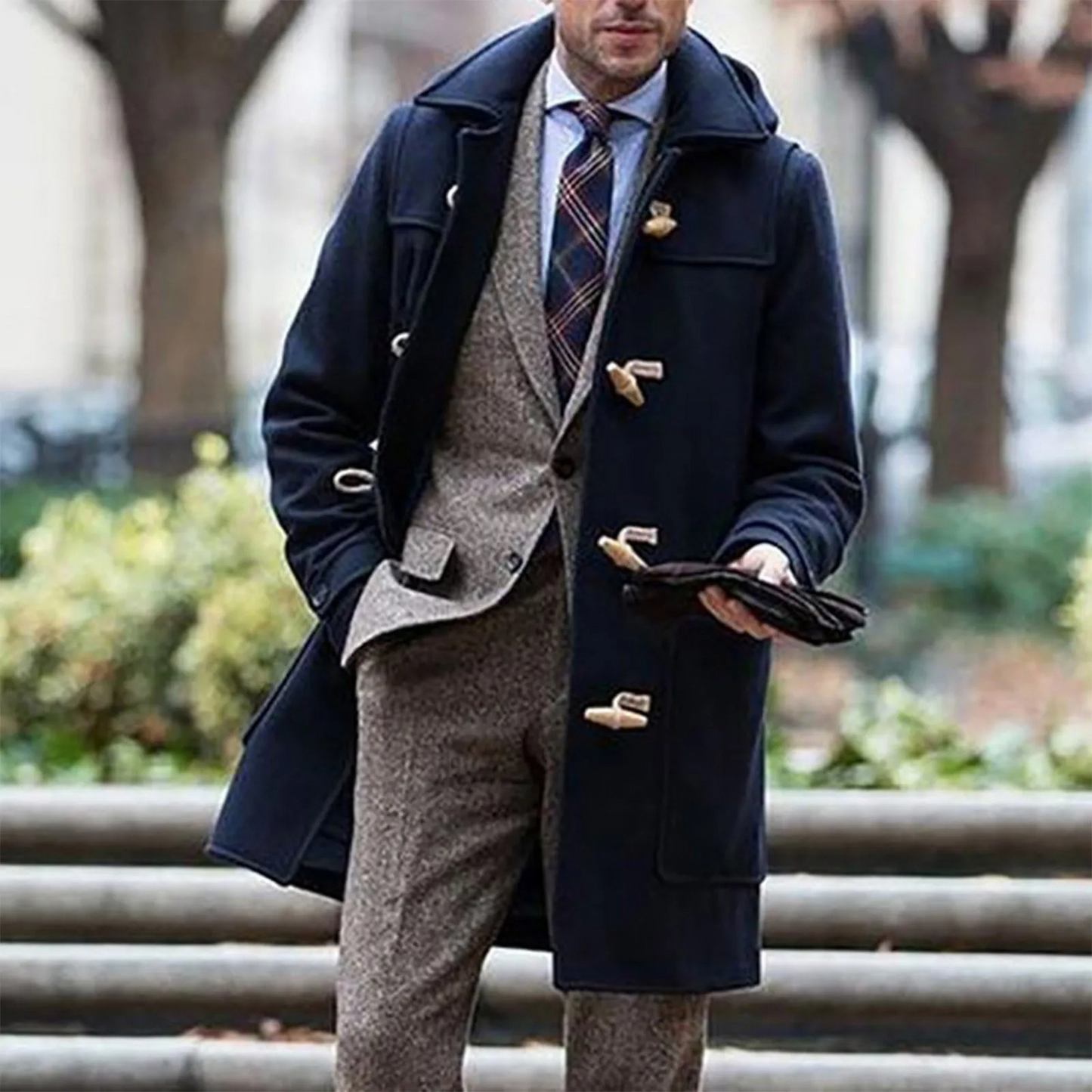 Manteau Homme Hiver avec Capuche et Fermeture Éclair Imperméable - PanierRoyale
