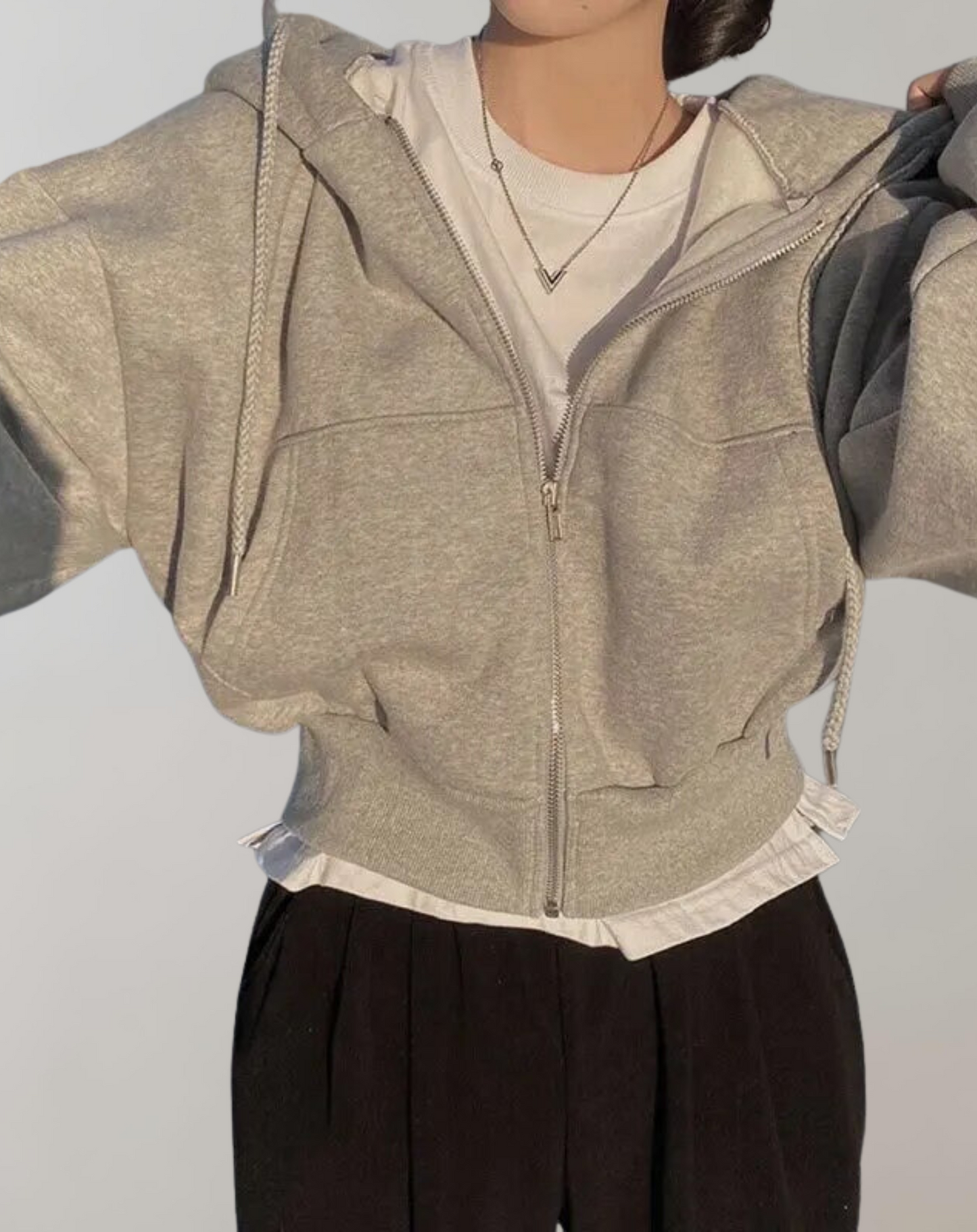 Sweat à Capuche Femme Taille Adjustables