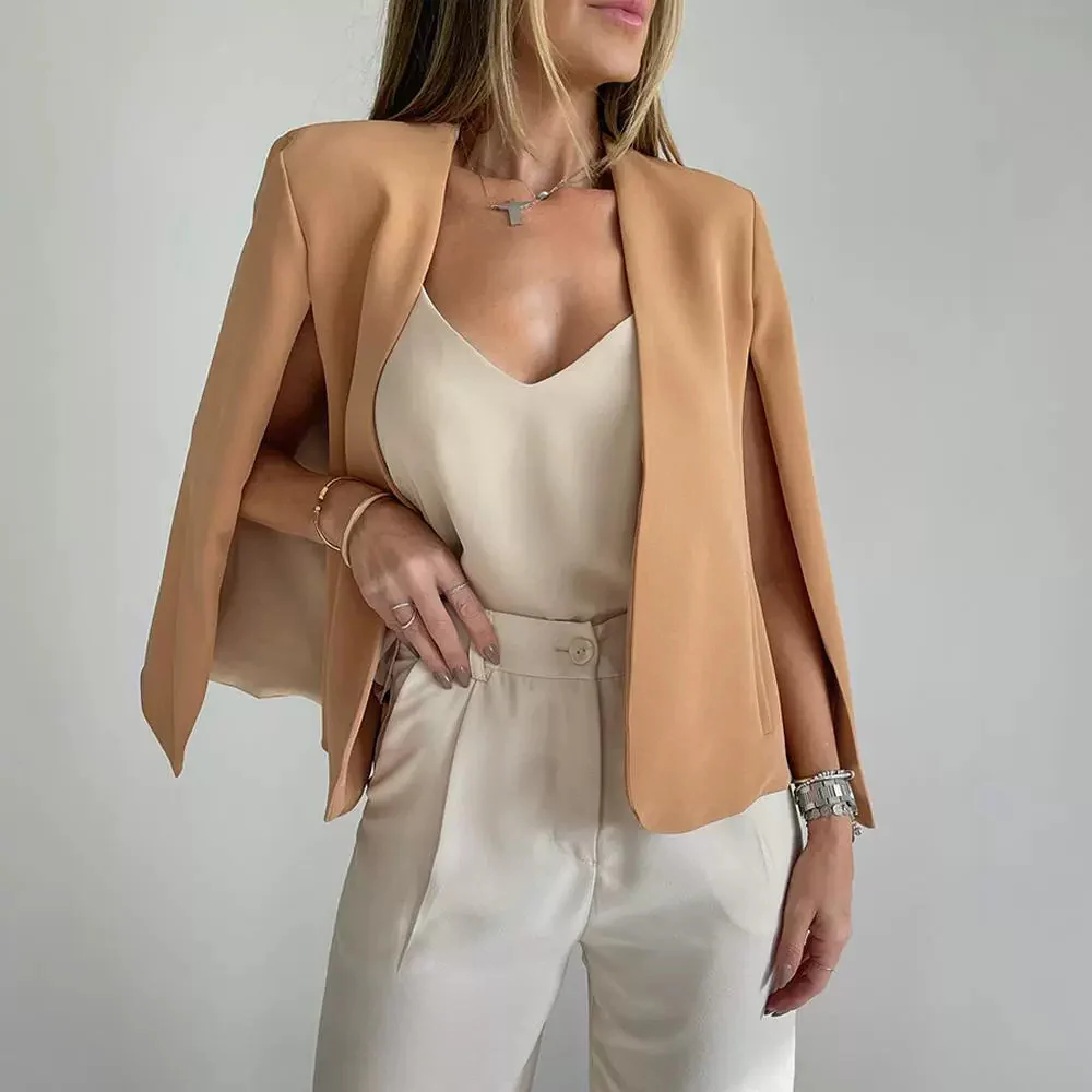 Veste Femme Chic avec Écharpe de Soie - PanierRoyale