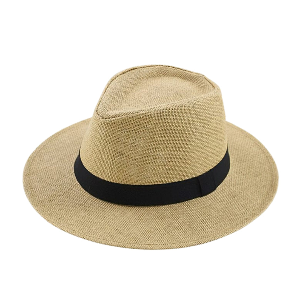 Chapeau Femme à Bord Large avec Nœud Élégant