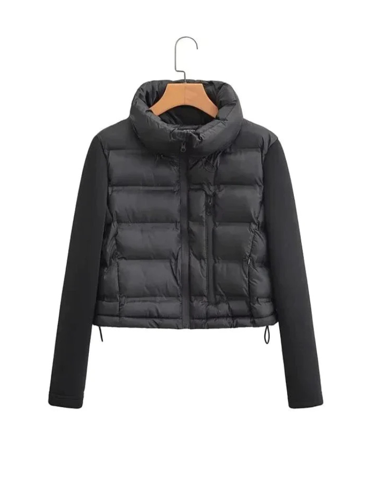 Veste Zippée Femme Noir Élégante et Chic - PanierRoyale