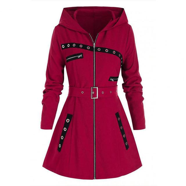 Manteau Femme Hiver Doux avec Capuche et Manches Longues
