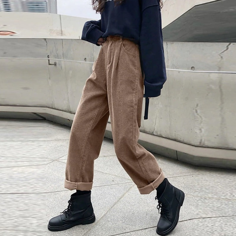 Pantalon Femme Velours Confortable et Élégant