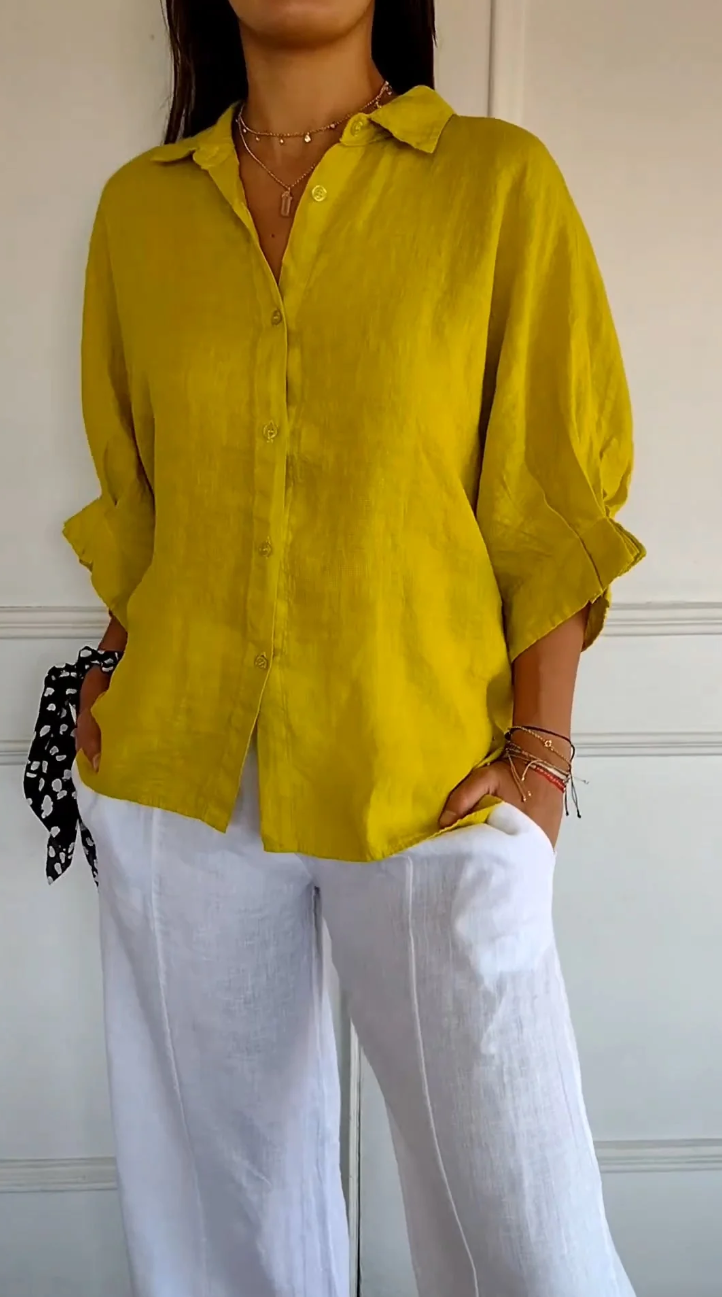 Variant image for BelleRue™ – Blouse Femme Élégante en Polyester Confort Durable et Chic-17