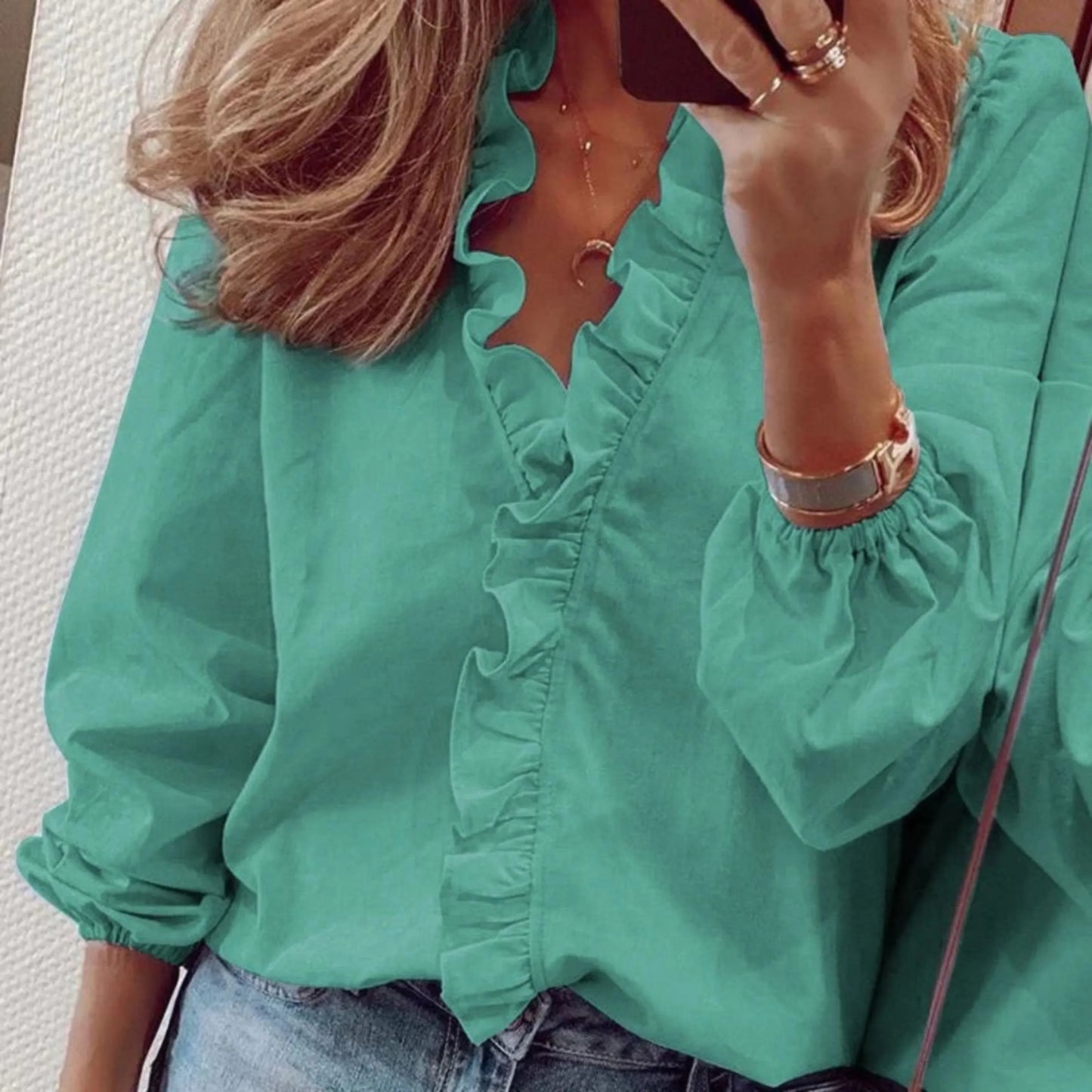Blouse Dentelle Féminine Décolleté Profond pour Femme