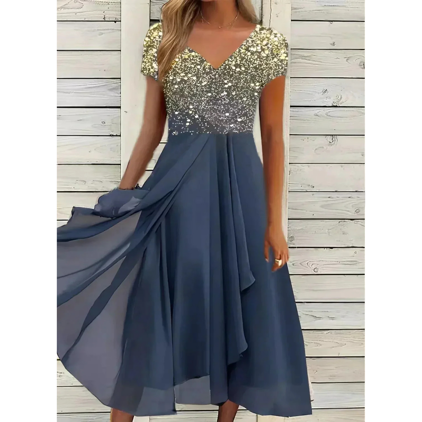 Robe Femme Élégante Taille Droite