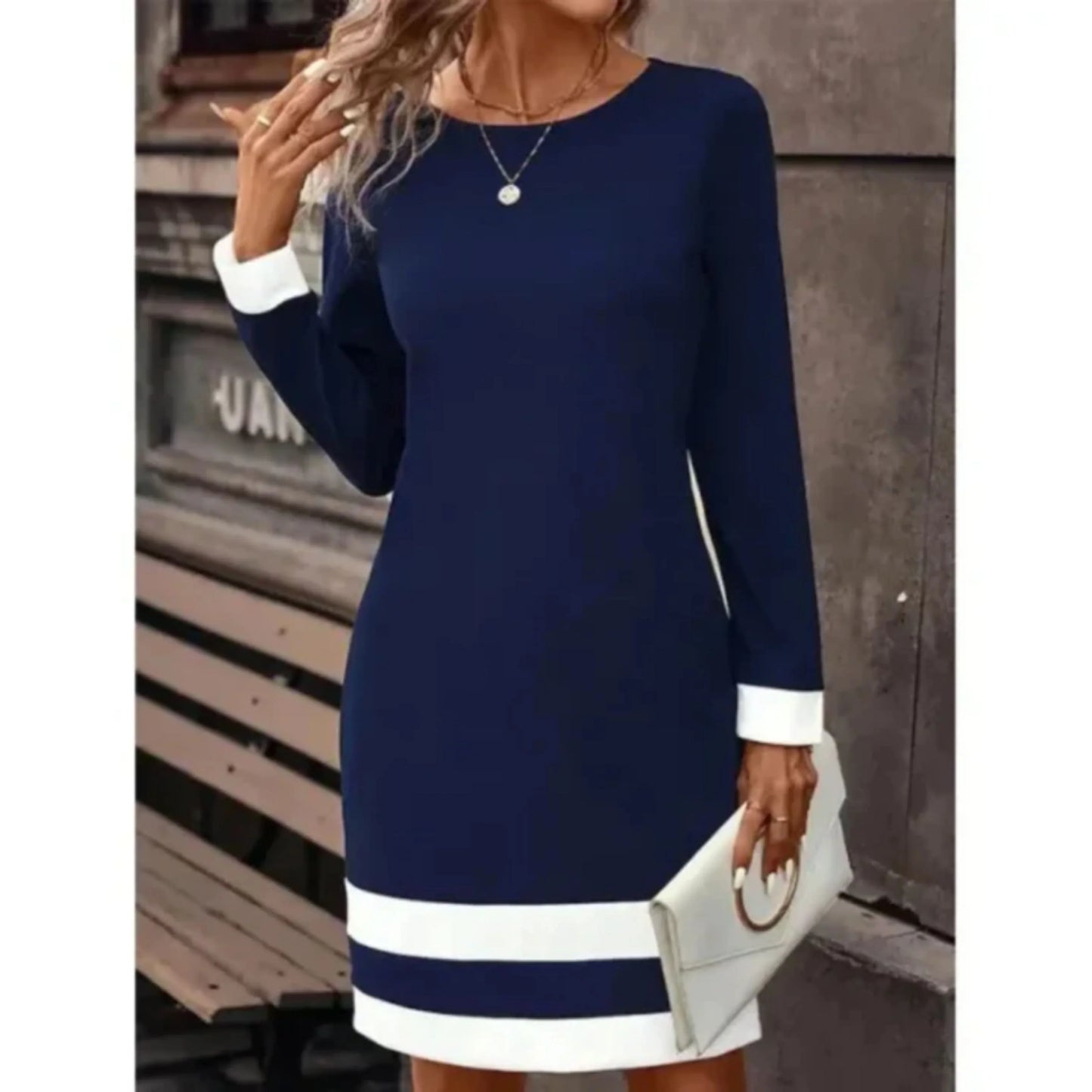 Robe Féminine Bureau Élégante | Manches Longues Courte - luxestyle
