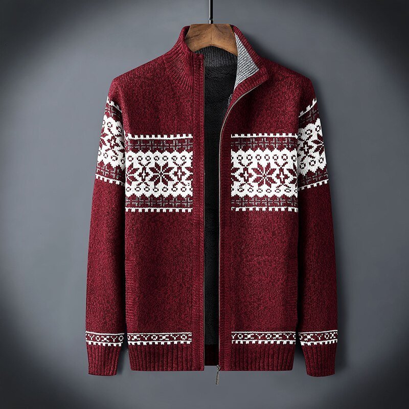 Gilet Homme Laine Épaisse Marine