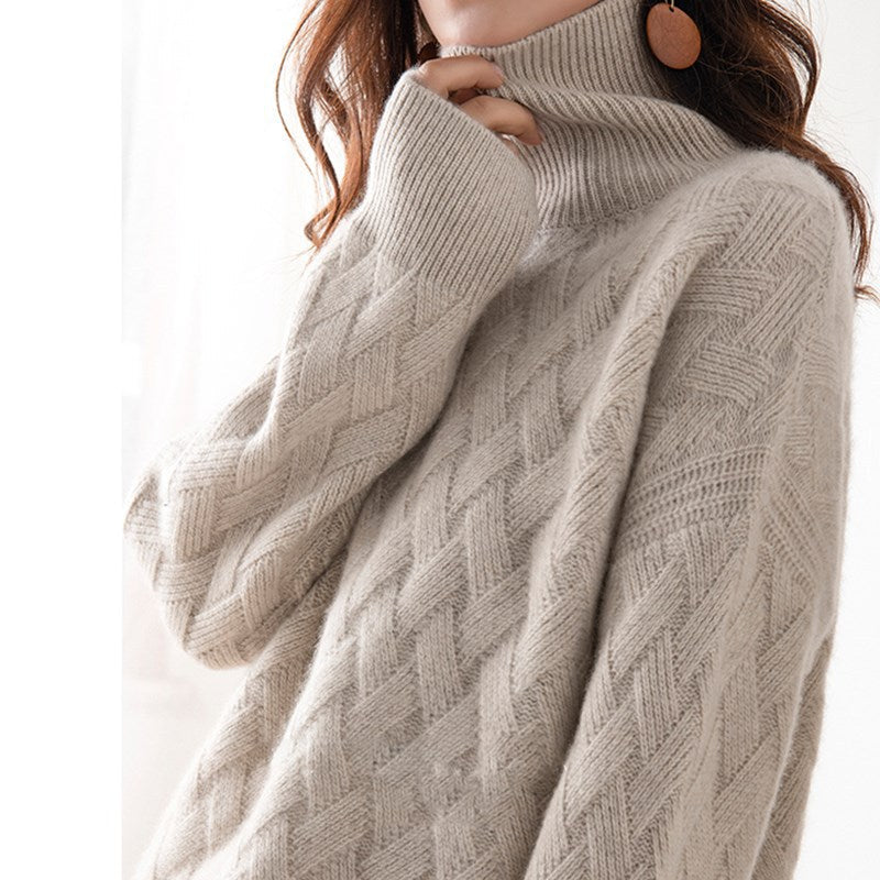 Pull à Col Roulé Femme Printemps