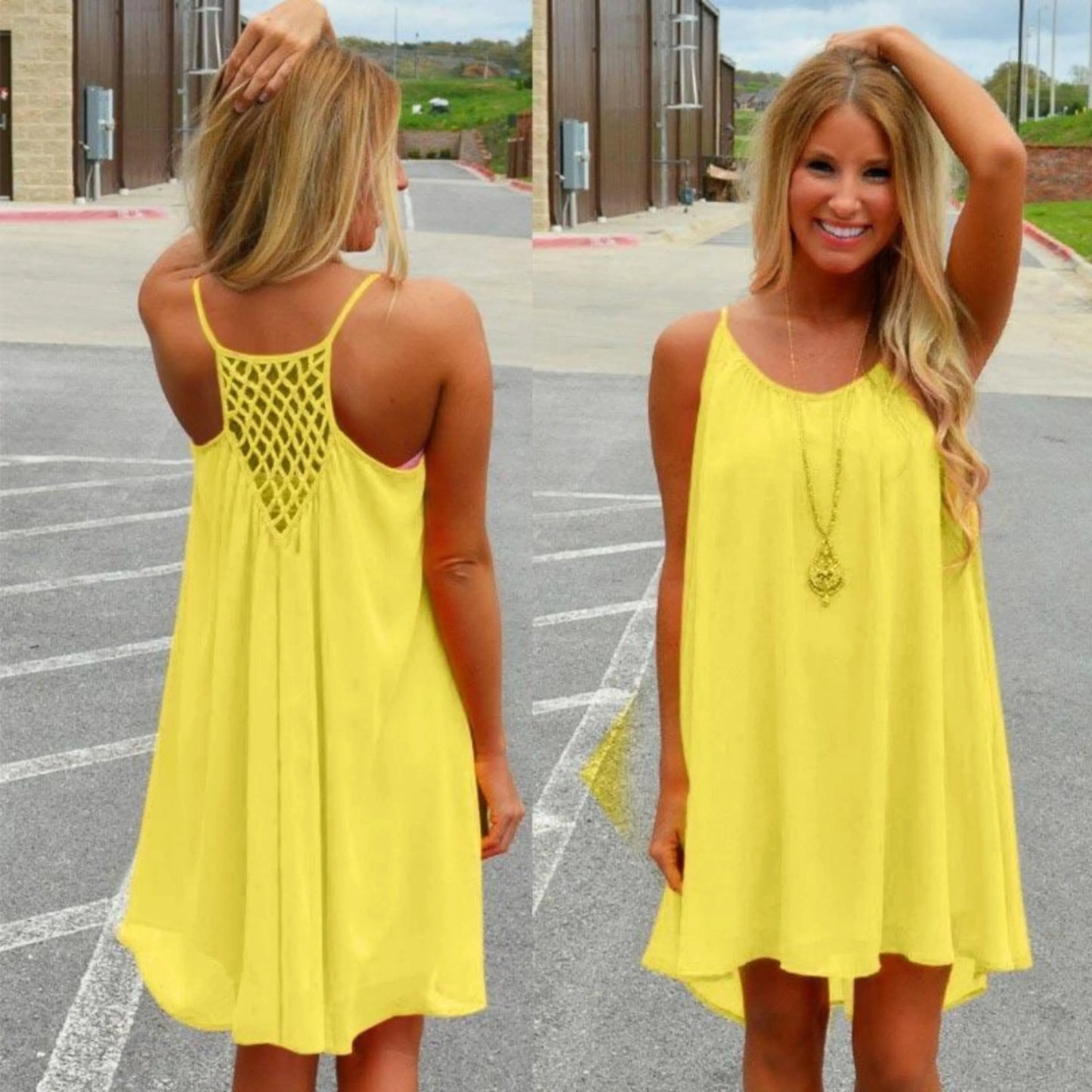 Robe Été Femme Décontractée Sans Manches
