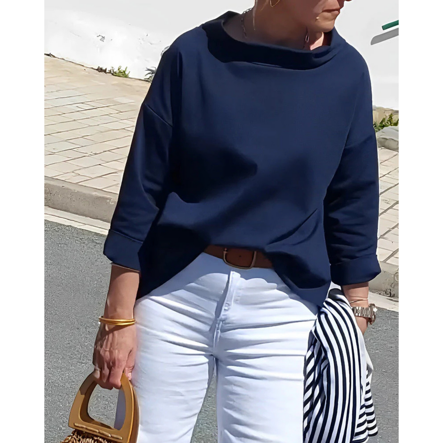 Robe Élégante Femme | Col V et Manches Longues