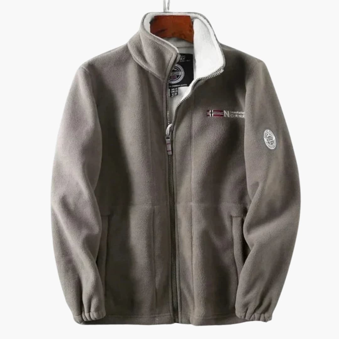 Veste Coton Doublée Zippée Chaude et Confortable