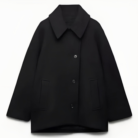 Manteau femme hivernal doux et chaud à fermeture éclair