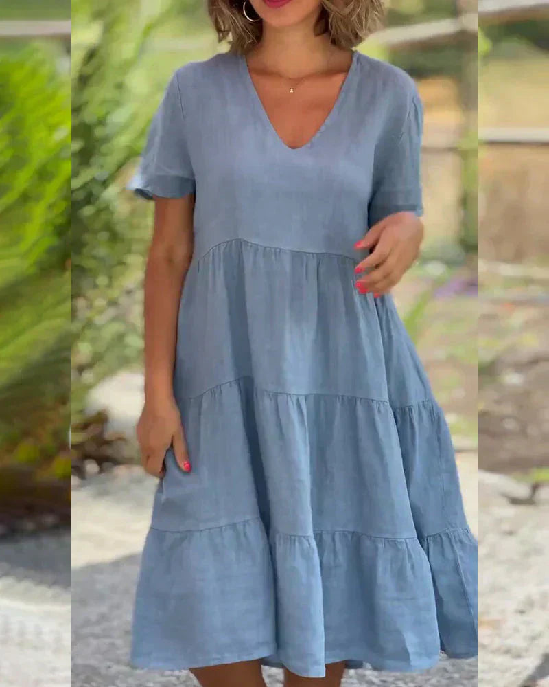 Robe de Soirée Chic Mi-Longue pour Mariage et Fêtes