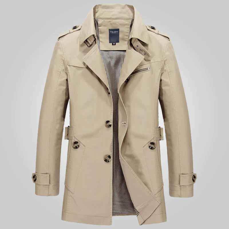 Hugo™ – Manteau Homme Élégant en Trench Long Confortable et Polyvalent-2