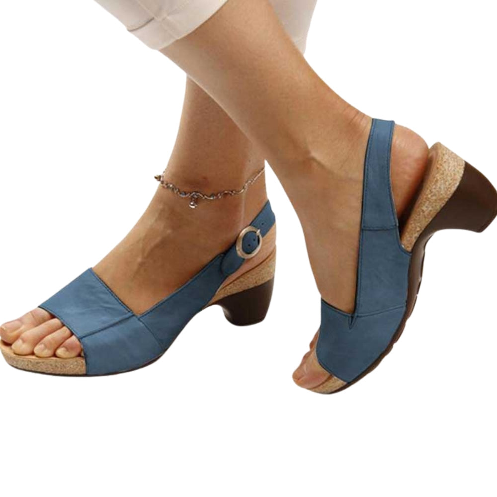Sandales Talon Haut Féminines avec Sangle Réglable