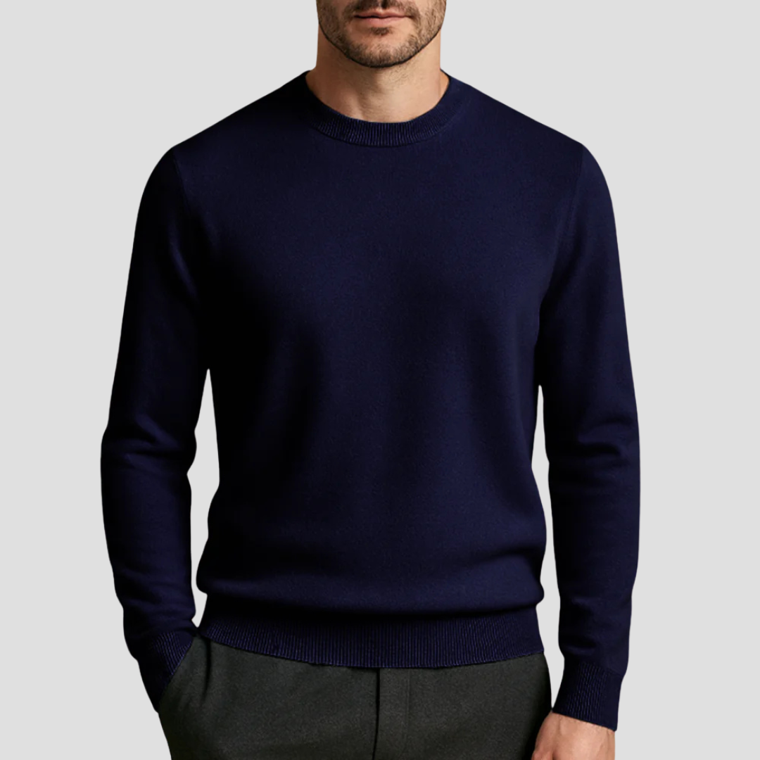 Pull Cachemire Homme Marine Chic et Raffiné