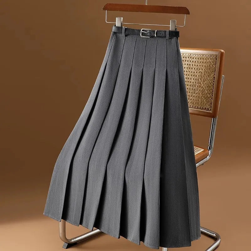 Jupe Longue Fluide avec Ceinture Élastique